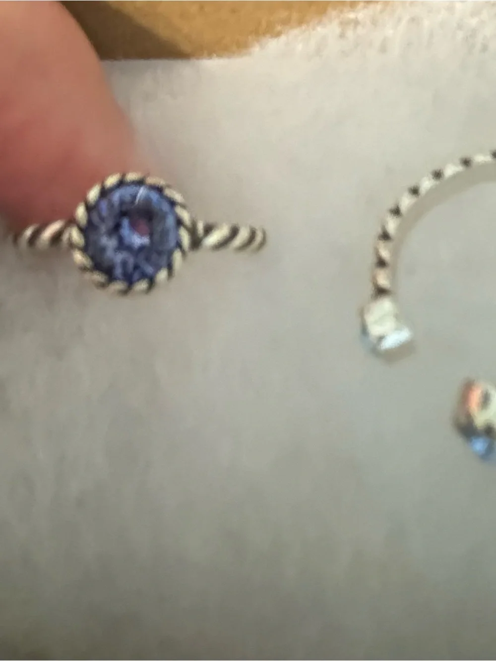 BRIGHTON Halo Duo Ring Set Size 9
